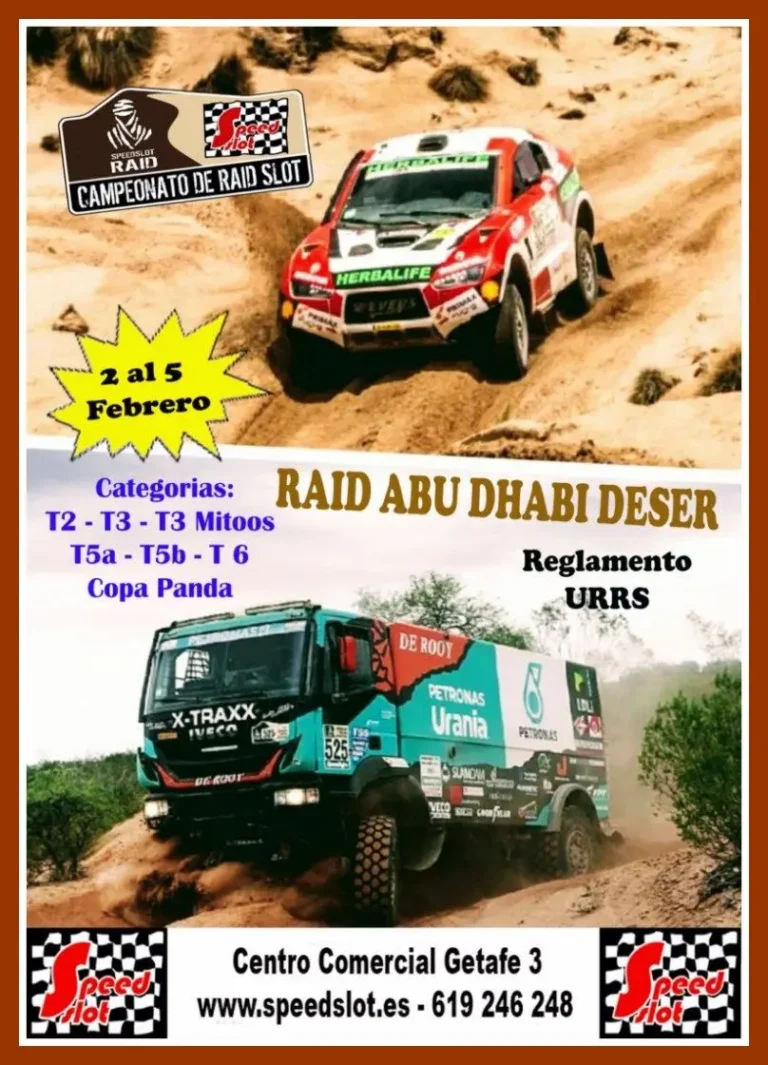 Raid Abu Dhabi Deser 2 al 5 de Febrero (Resultados)