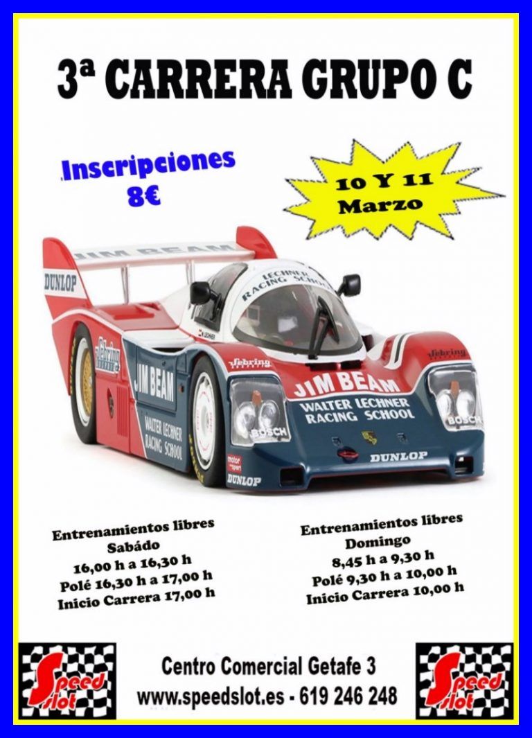 3ª Carrera de velocidad Grupo C, 10 y 11 de Marzo (Resultados)