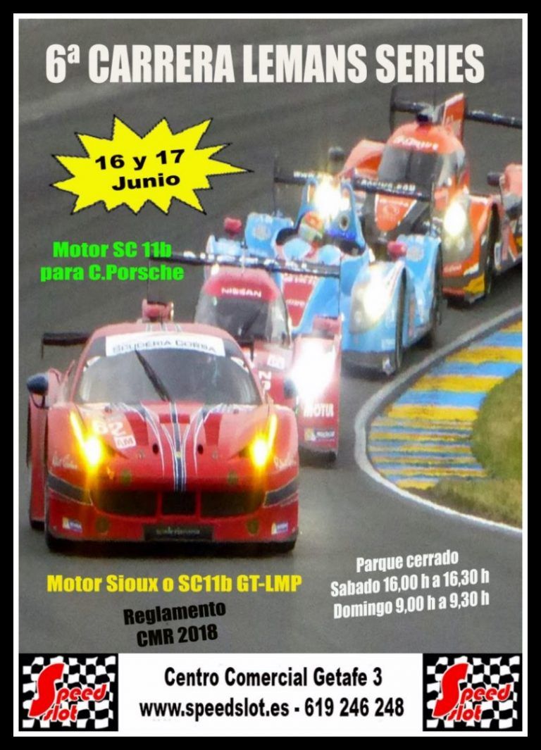 6ª Carrera Lemans Series 16 y 17 de Junio (Resultados)