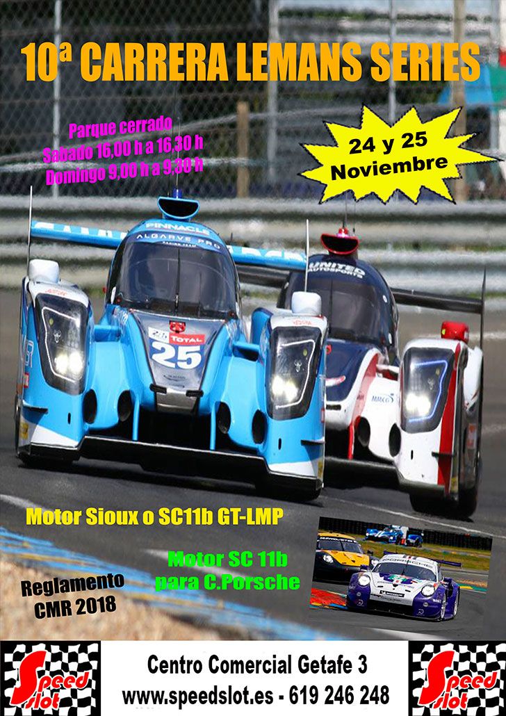 10ª Carrera Lemans Series 24 y 25 Noviembre (RESULTADOS)