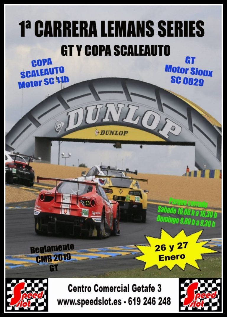 1ª CARRERA LEMANS SERIES 26 Y 27 DE ENERO (RESULTADOS)