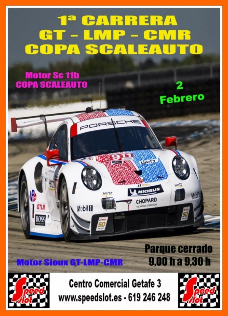 1ª Carrera GT y Copa Scaleauto 2 de Febrero en Centro Comercial Getafe 3 (Resultados)