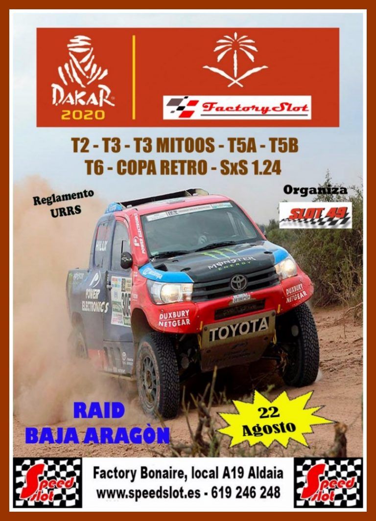 Raid Baja Aragòn 22 de agosto en Factory Slot Aldaia (Valencia) Resultados