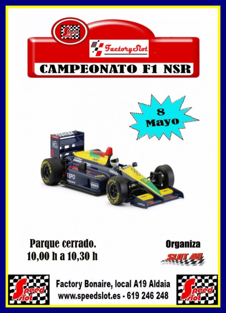 3ª Carrera de F1, 8 Mayo Centro Comercial Factory Bonaire (Aldaia) Valencia, (Resultados)