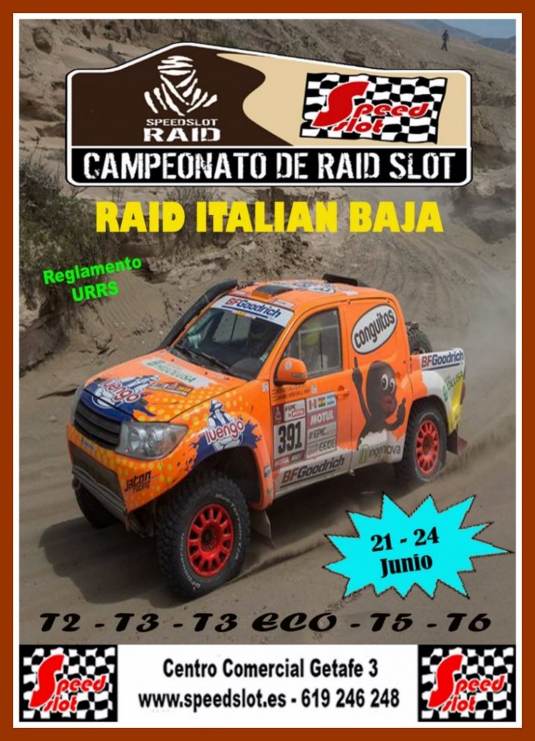 Raid Italian Baja del 21 al 24 de mayo Centro Comercial Getafe 3 (Getafe), Resultados