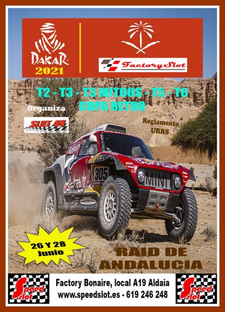 Raid de Andalucia en Factory Slot Aldaia (Valencia), 26 y 28 de Junio