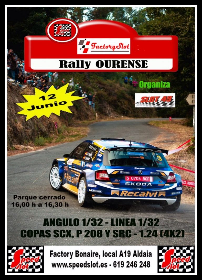 Rally Ourense en Factory Slot Aldaia (Valencia) 12 de junio