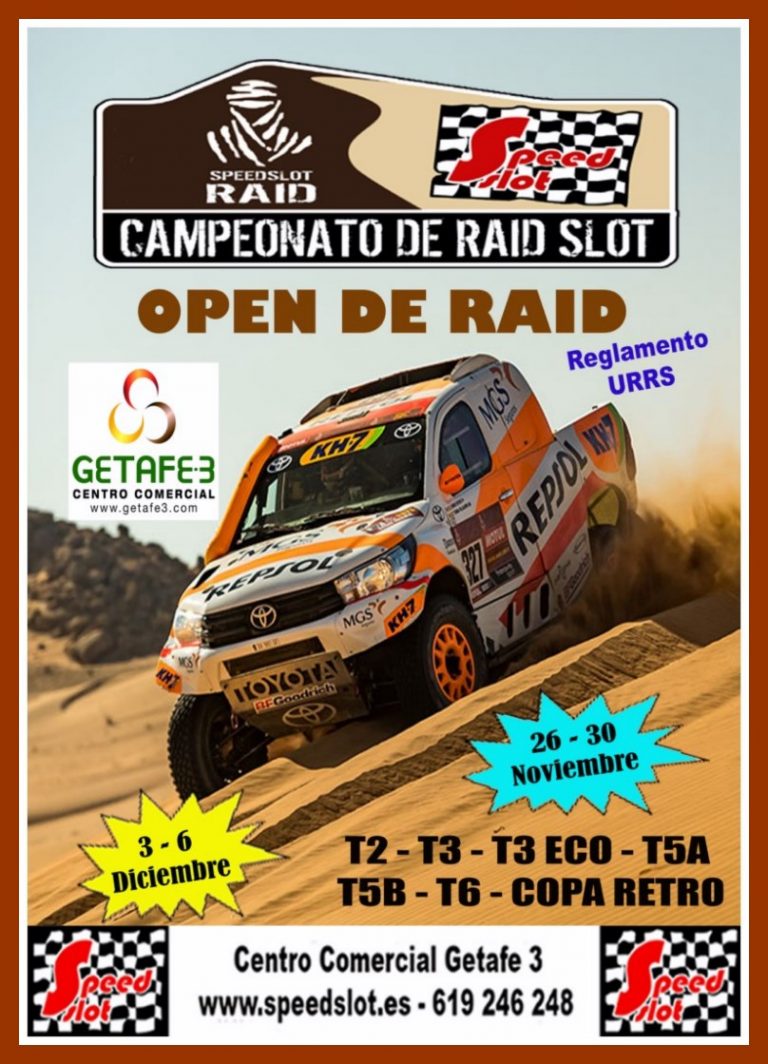 Open de Raid 26 al 30 de noviembre y del3 al 6 de diciembre Centro Comercial Getafe 3 (Resultados)