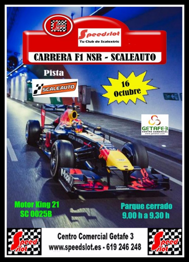 Carrera F1 NSR-SCALEAUTO 16 de Octubre Centro Comercial Getafe 3