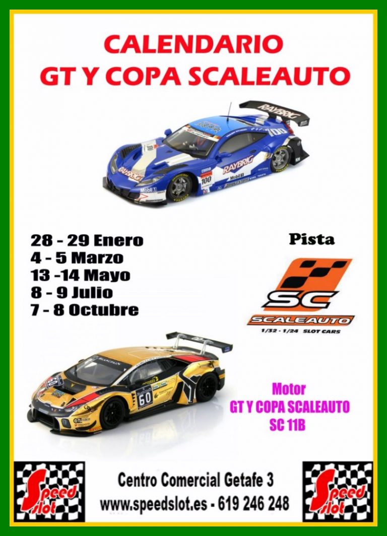 2ª Prueba de Copa Scaleauto y GT, 4 y 5 de Marzo Centro Comercial Getafe (Resultados).