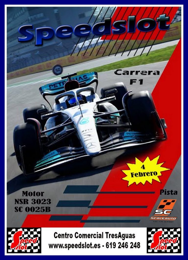 Carrera de Formula 1, 4 de Febrero Centro Comercial TresAguas (Alcorcòn). Resultados