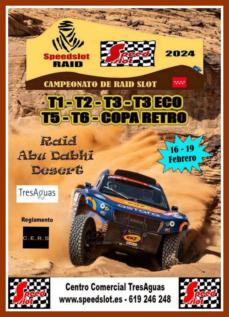 Raid Abu Dabhi Desert 16 al 19 de Febrero Centro Comercial TresAguas (Alcorcón) Resultados