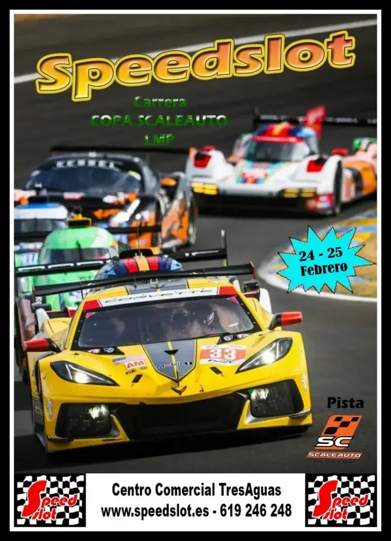 Carrera LMP y Copa Scaleauto 24 y 25 de Febrero Centro Comercial TresAguas (Alcorcòn)