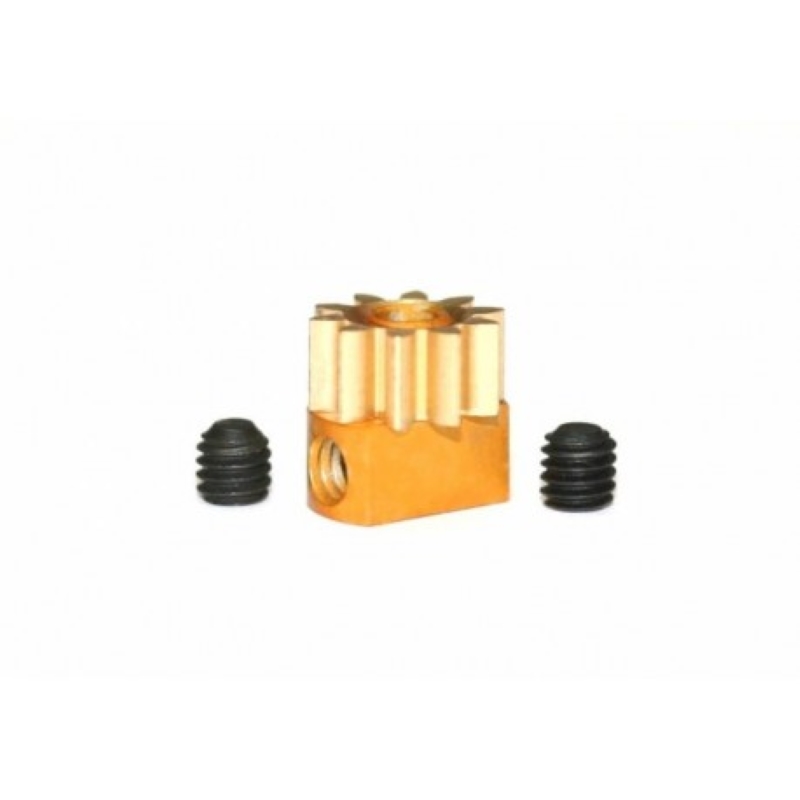 PIÑON EXTRAIBLE Z10 X 6,5 MM. MOD.0.5 LATON