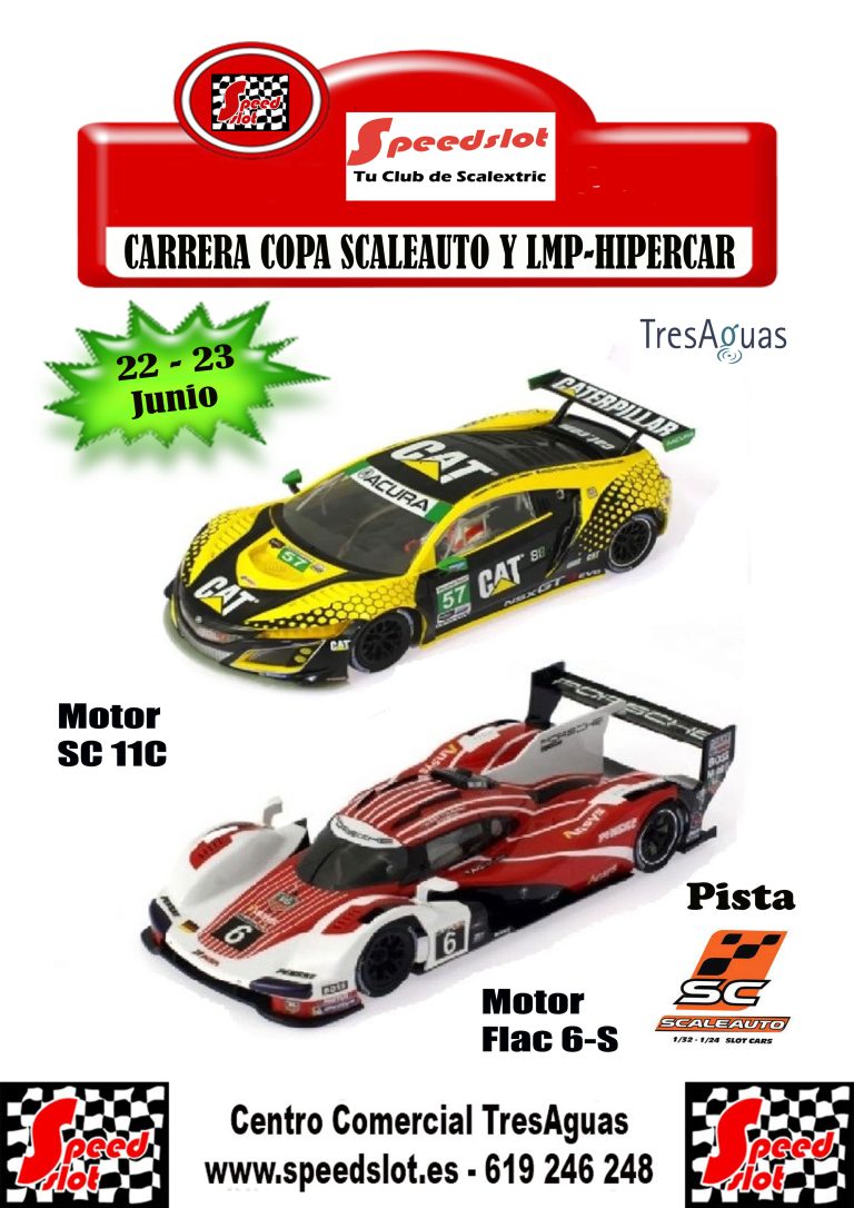 Carrera Copa Scaleauto y LMP-Hiper-Car 22 y 23 de Junio, Centro Comercial TresAguas (Alcorcón)