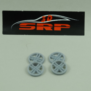 TAPACUBOS 3D CLÁSICO X 4COMPATIBLE PARA LLANTA 16,5MM DE SLOTING PLUS