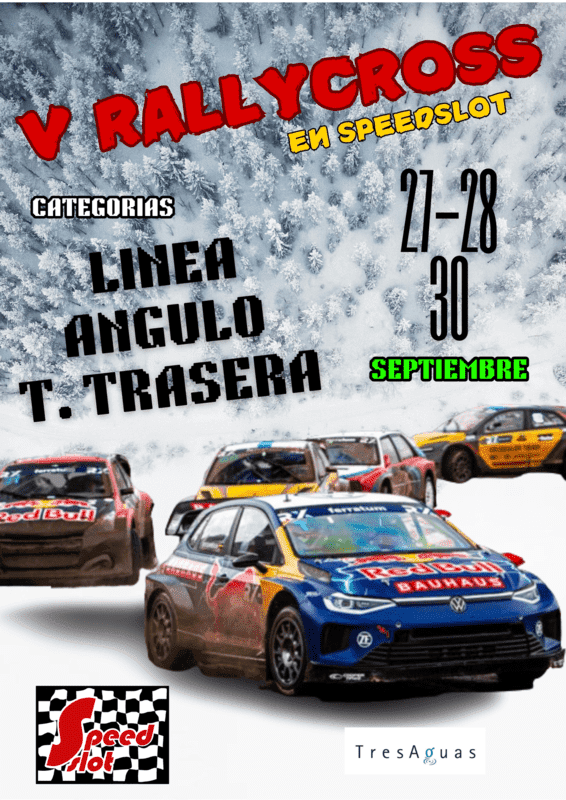 V RALLYCROSS EN SPEEDSLOT 27-28-30 DE SEPTIEMBRE (C.C TRESAGUAS, ALCORCON)