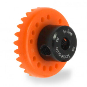 Corona 25 Dientes Nylon In Line Eje 3 32 238 Mm (4)